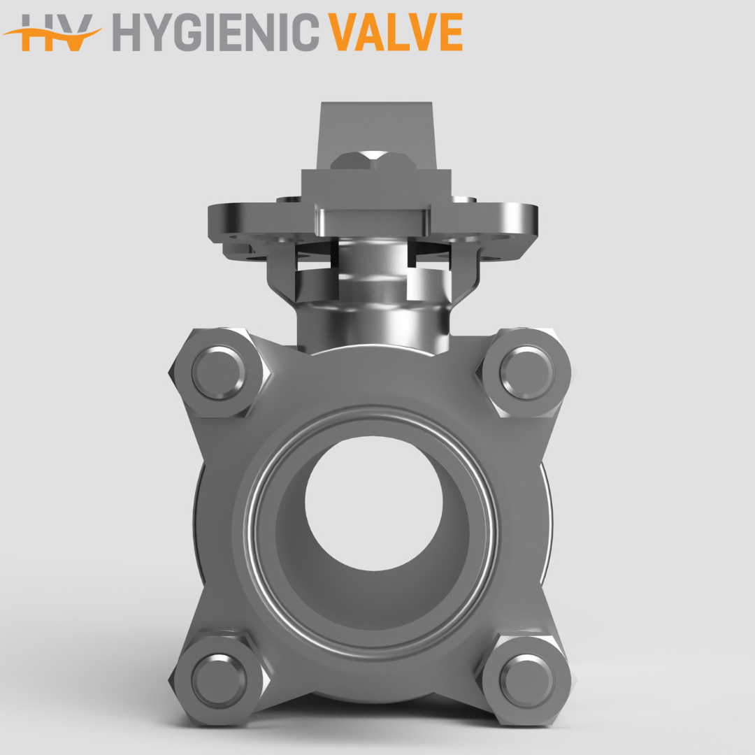 Tri-Clamp 3-Piece Full Bore Stainless Steel Ball Valve