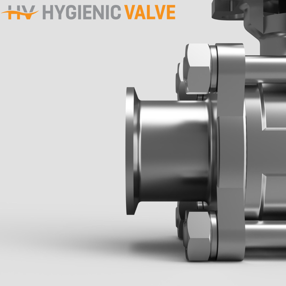 Tri-Clamp 3-Piece Full Bore Stainless Steel Ball Valve